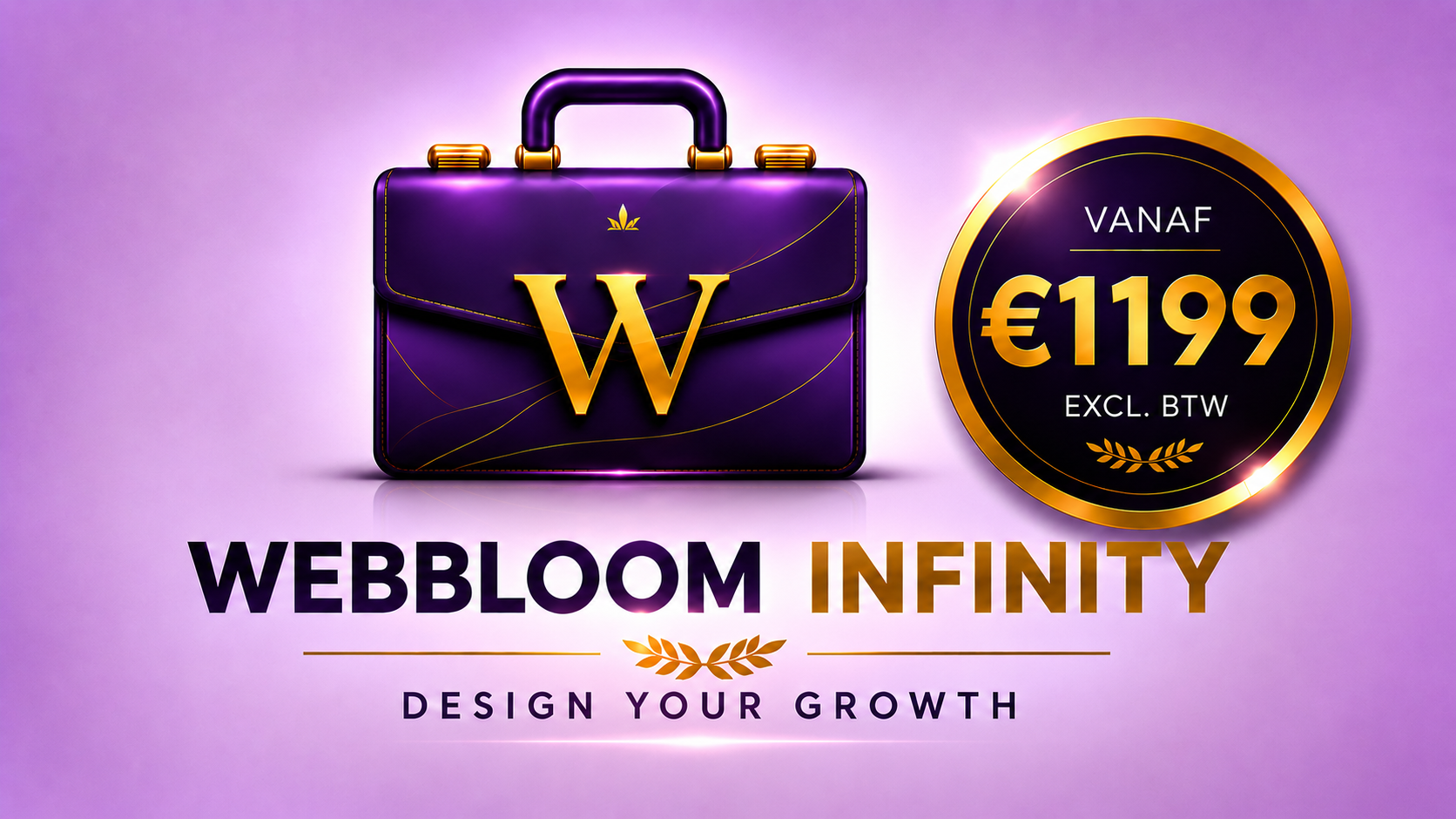 Webbloom INFINITY websitepakket voor €1199