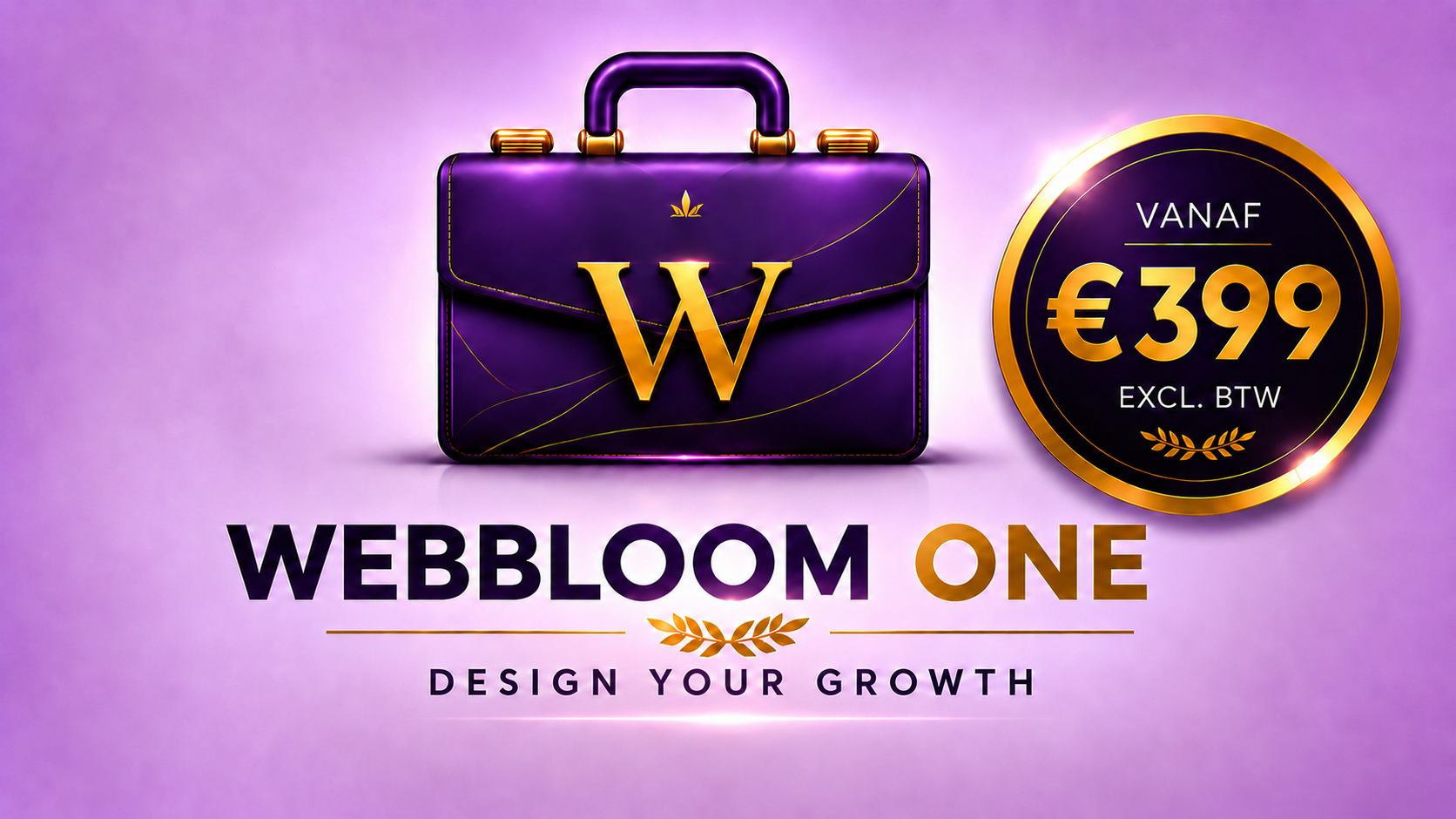 Webbloom ONE websitepakket voor €399
