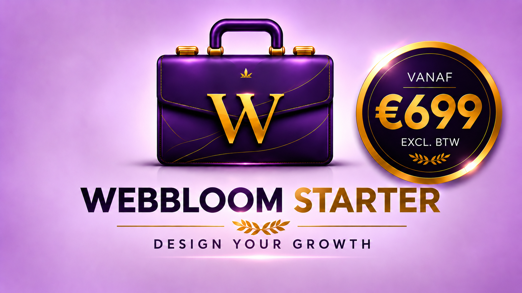 Webbloom STARTER websitepakket voor €699